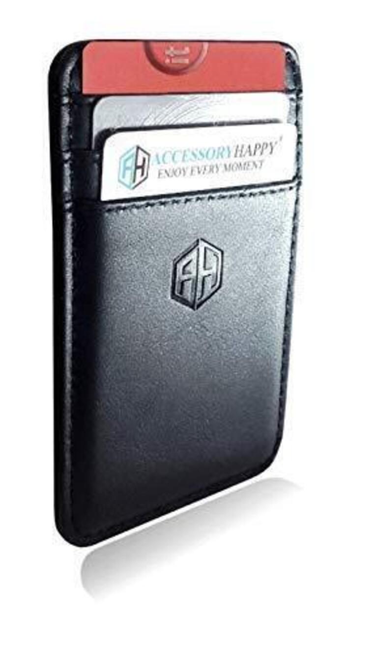 4601 AH Slim Wallet, Minimalist Thin Front Pocket Leather Credit Card